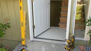 Jeld Wen Front Door Installation  Really crappy products and craftsmanship PART 1 [upl. by Shaya]