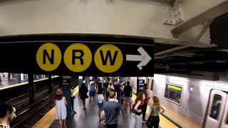 ⁴ᴷ The Busiest NYC Subway Station Times Square–42nd StreetPort Authority Bus Terminal [upl. by Ynaiffit768]