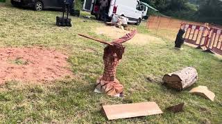 A fabulous range of wooden sculpture at Caerleon festival 2024 [upl. by Benoite267]