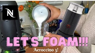 How To Foam Milk With Aeroccino 3 Make Coffee With Foam Tips amp Tricks  Easy Foamed Latte Recipe [upl. by Releyks700]